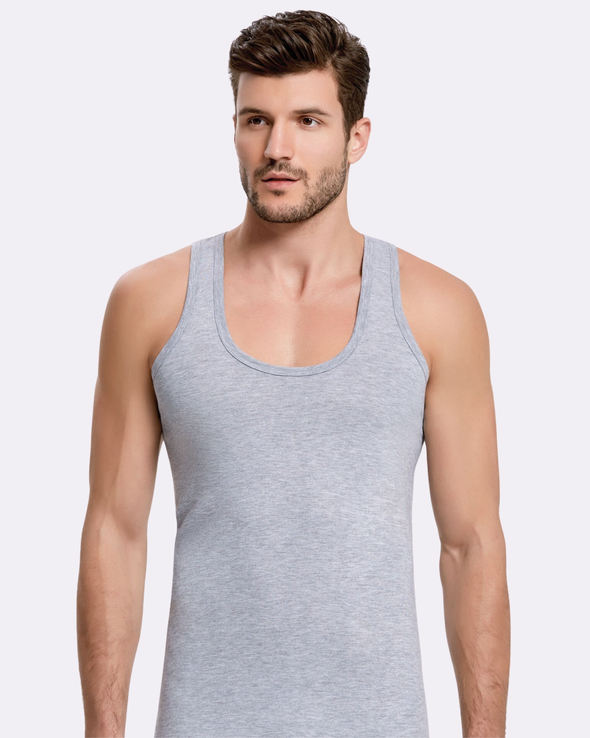 Pamuklu Erkek Atlet Rahat Kesim Penye Kumaş 1001