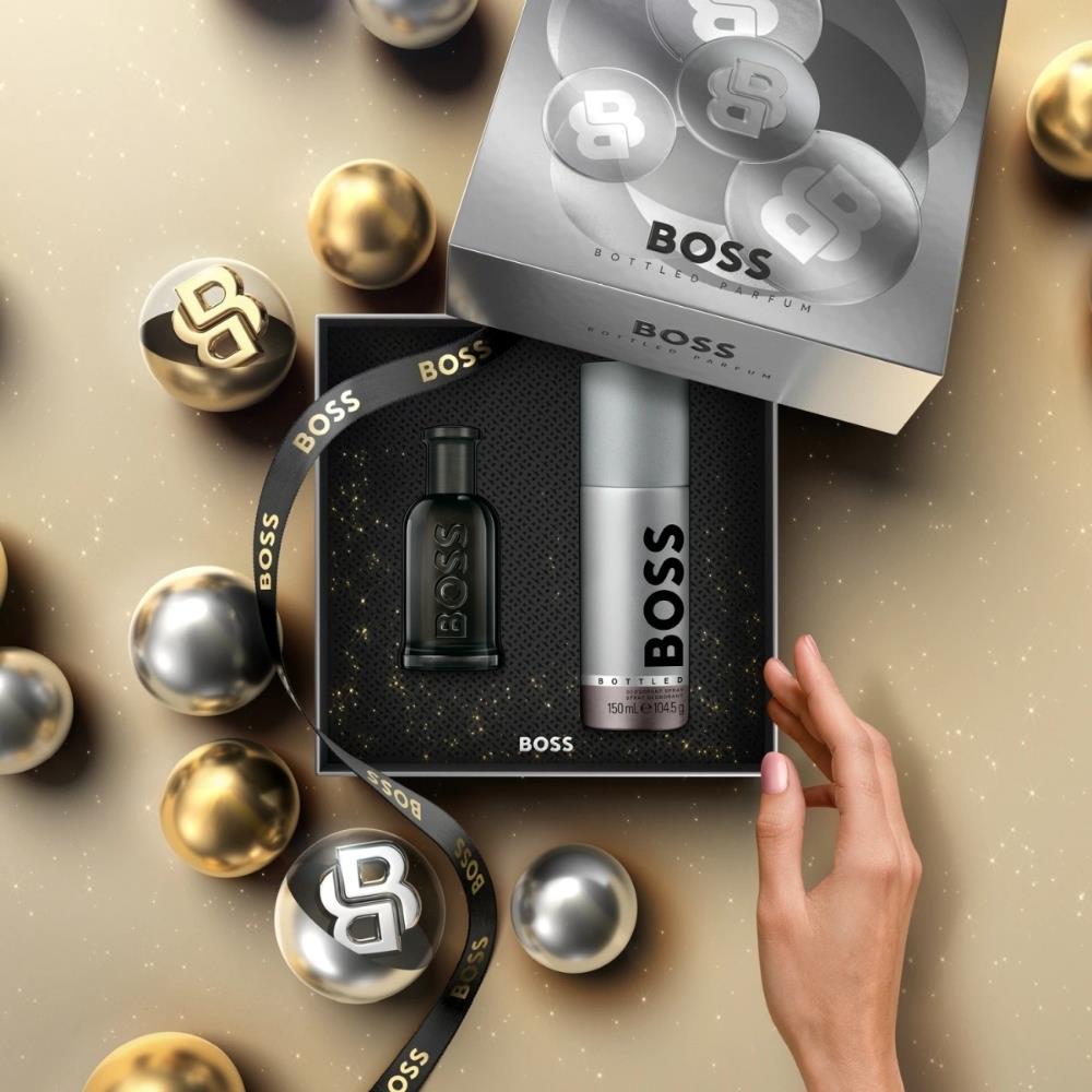 Hugo Boss Bottled Parfum 50 ml+Deodorant 150 ml Erkek Parfüm Seti