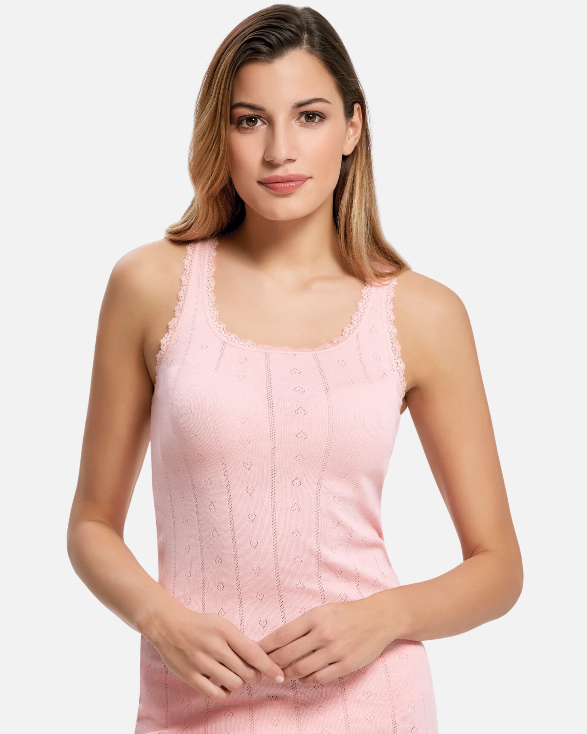 Kadın Geniş Askılı Dantelli Jakarlı Atlet 2024