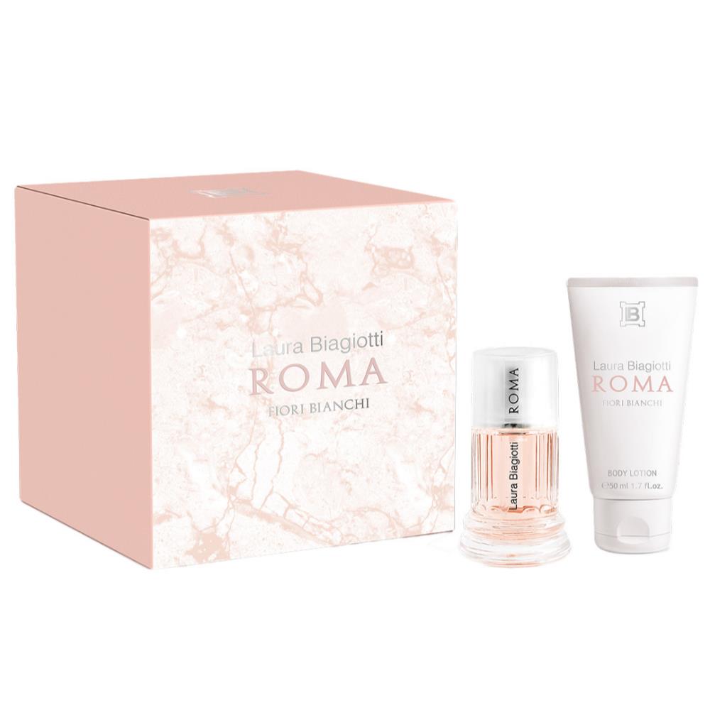 Laura Biagiotti Roma Fiori Bianci EDT 25 ml + Body Lotion 50 ml Kadın Parfüm Setia