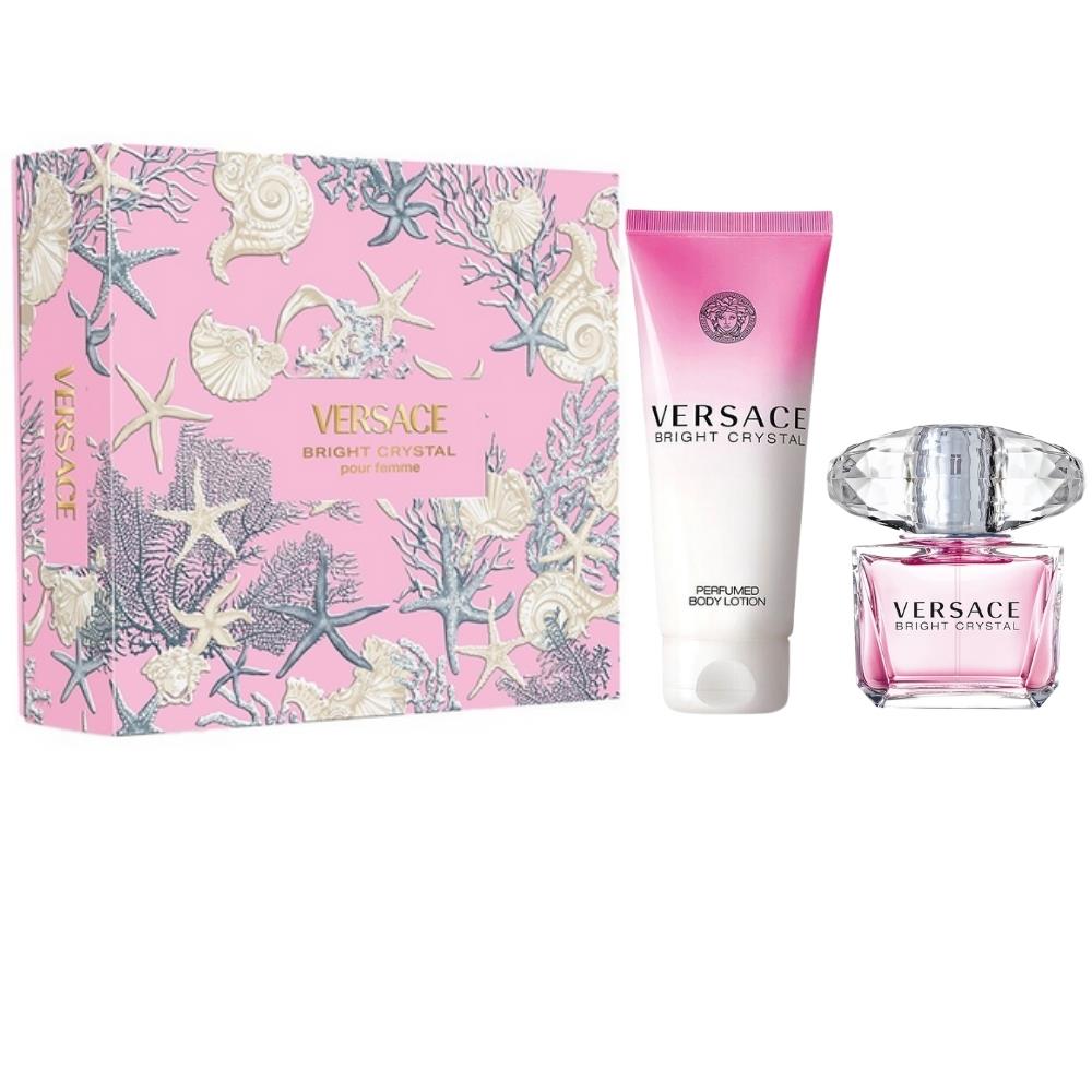 Versace Bright Crystal EDT 90 ml + Body Lotion 150 ml Kadın Parfüm Seti