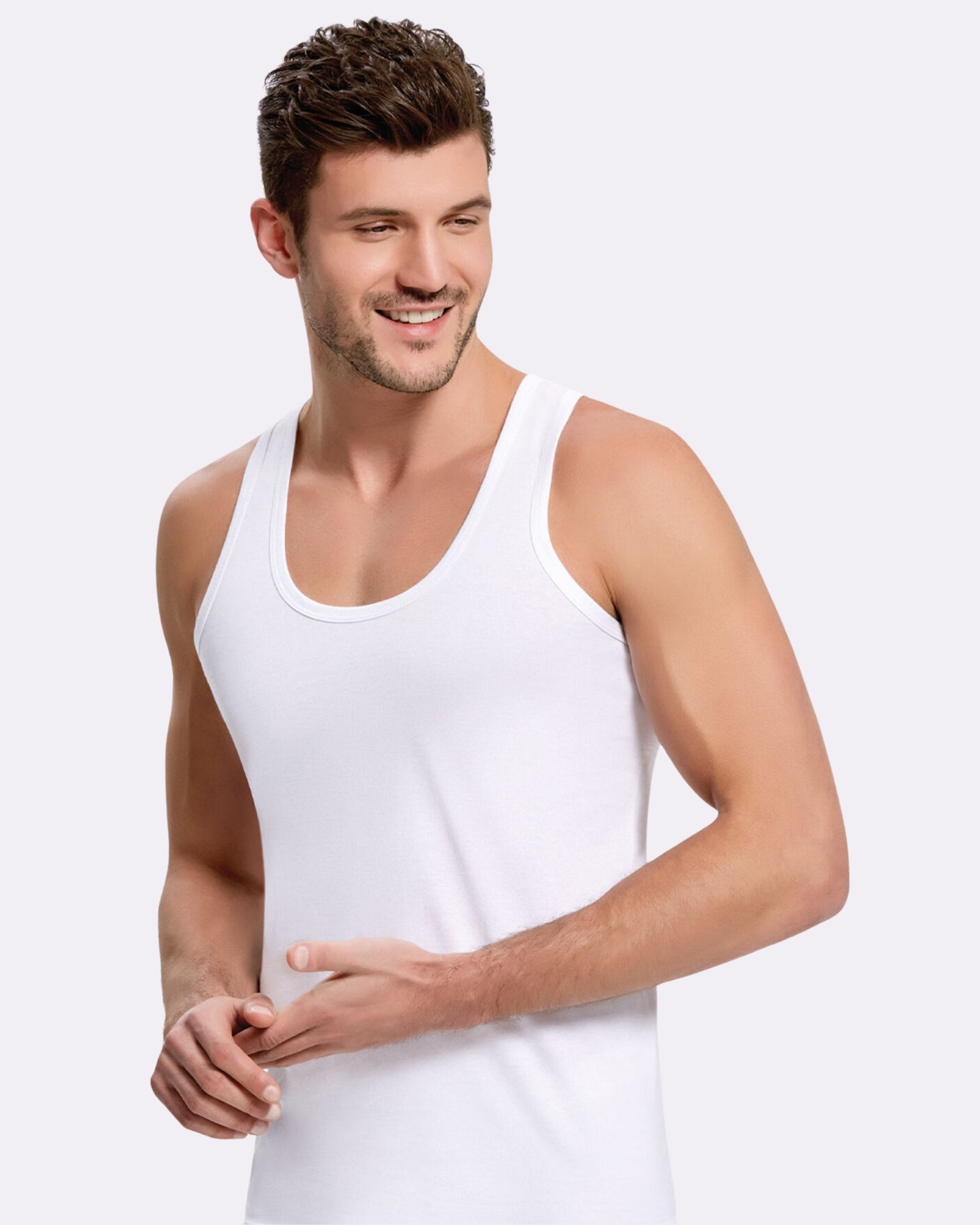 Pamuklu Erkek Atlet Rahat Kesim Penye Kumaş 1001