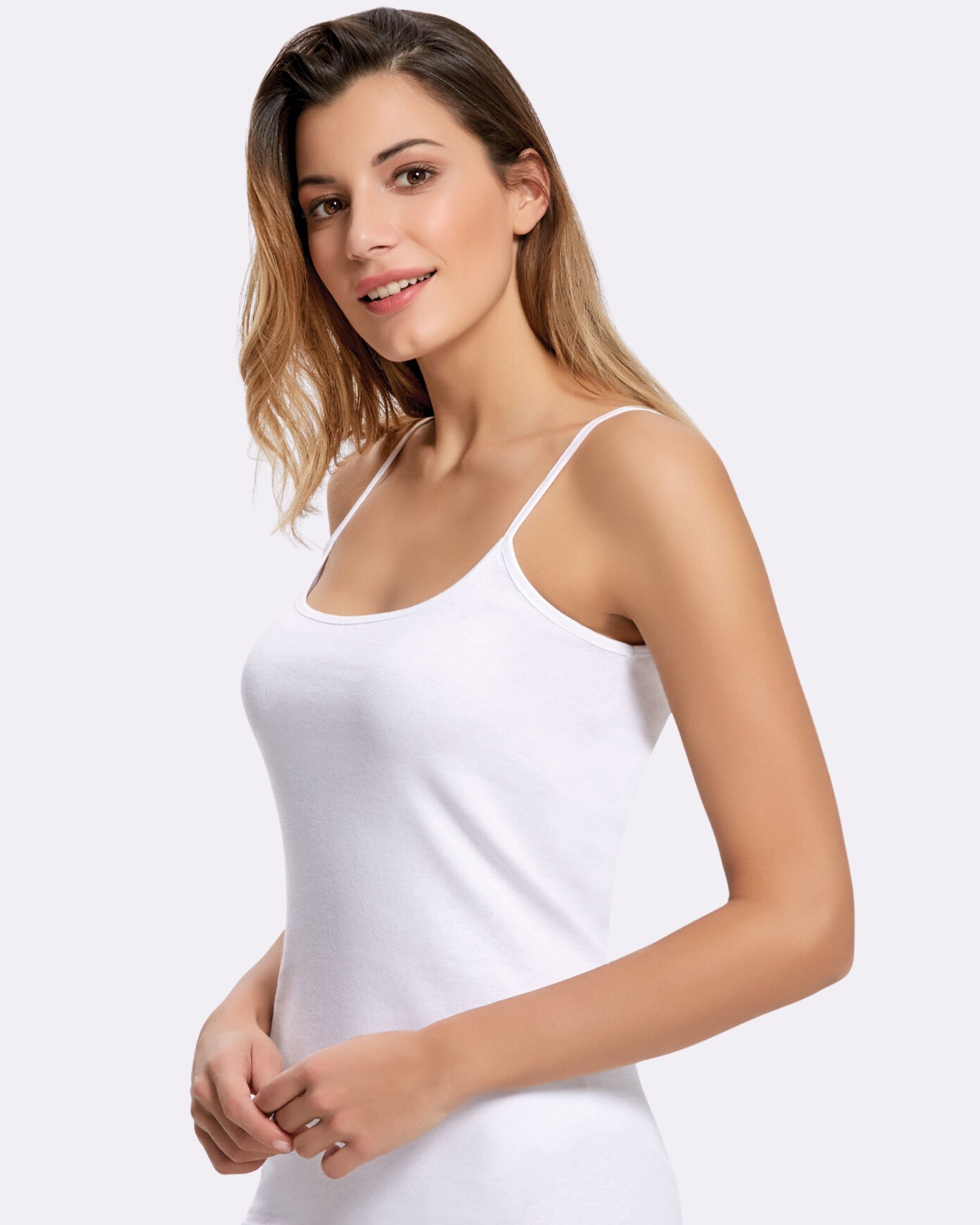 Pamuk Kadın Mat Biyeli İp Askılı Atlet 2001