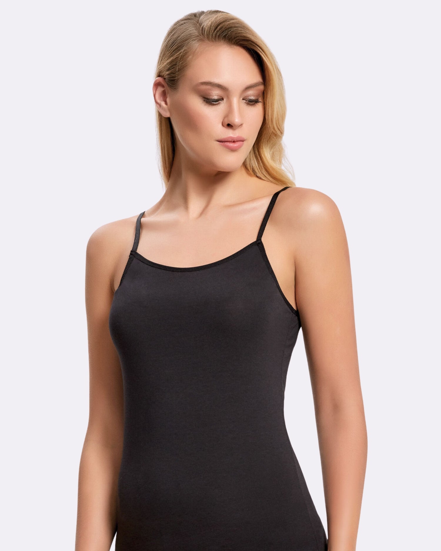 Pamuklu Kadın Elastan Ayarlanabilir Askılı Atlet 2306