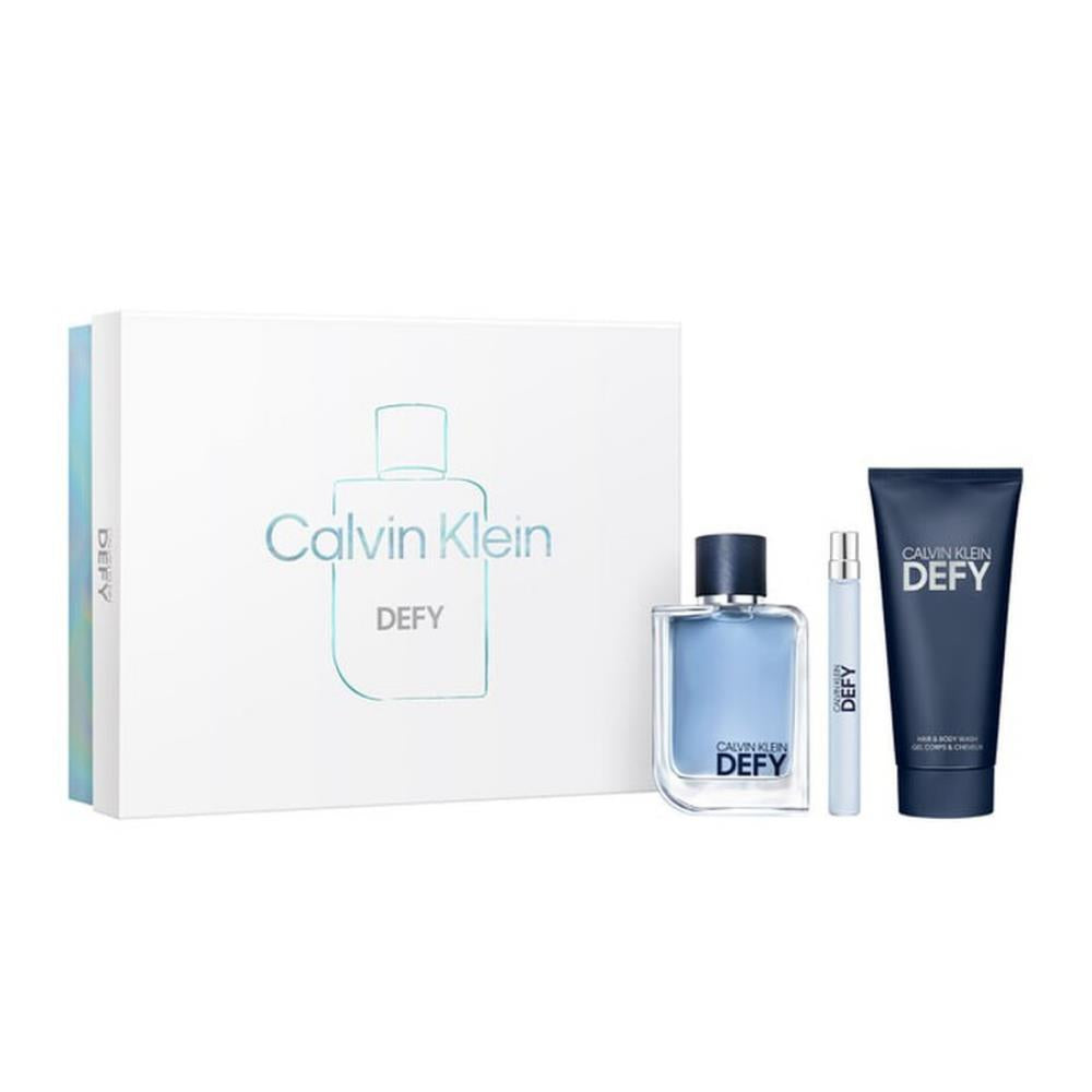 Calvin Klein Defy EDT 100 ml + EDT 10 ml + 100 ml Hair &amp; Body Wash Erkek Parfüm Seti