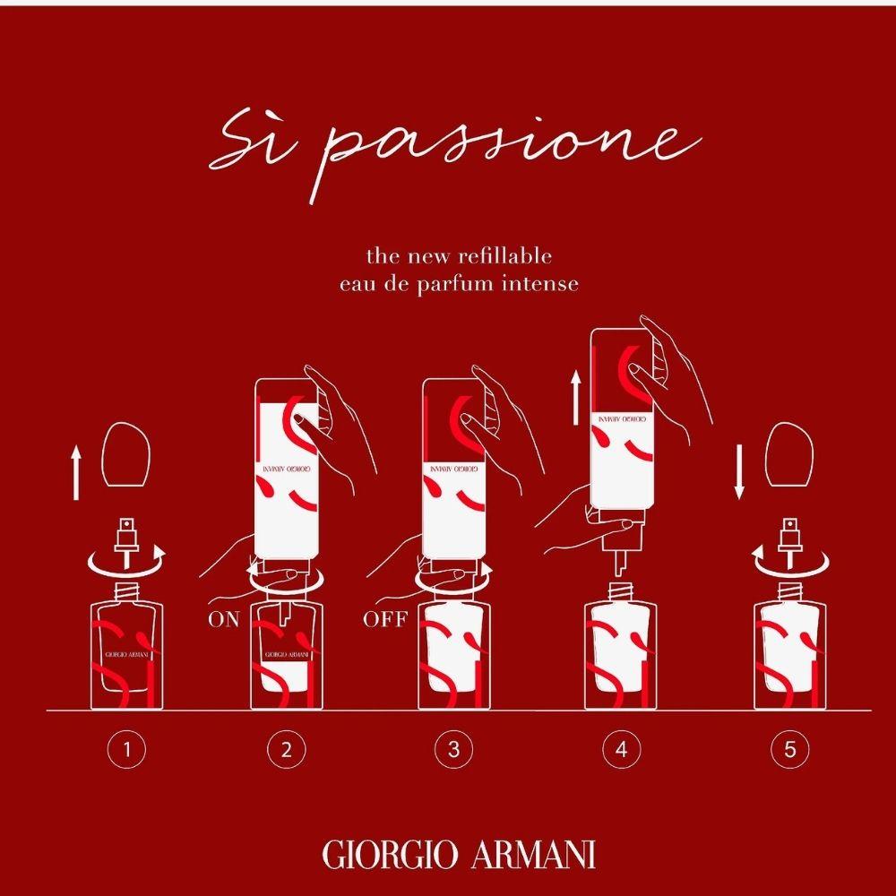 Giorgio Armani Si Passione Intense EDP 100 ml Refill Kadın Parfümü