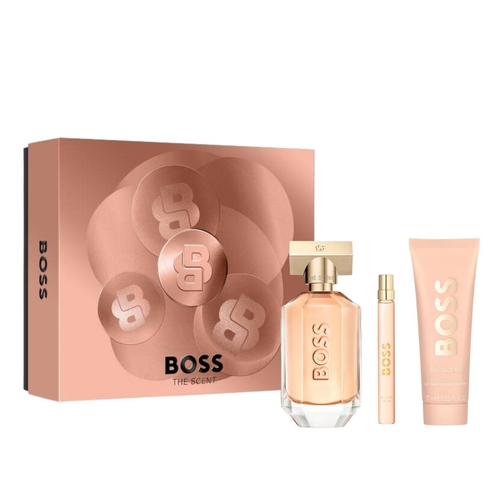 Hugo Boss The Scent EDP 100 ml+EDP 10 ml+Perfumed Body Lotion 75 ml Kadın Parfüm Seti