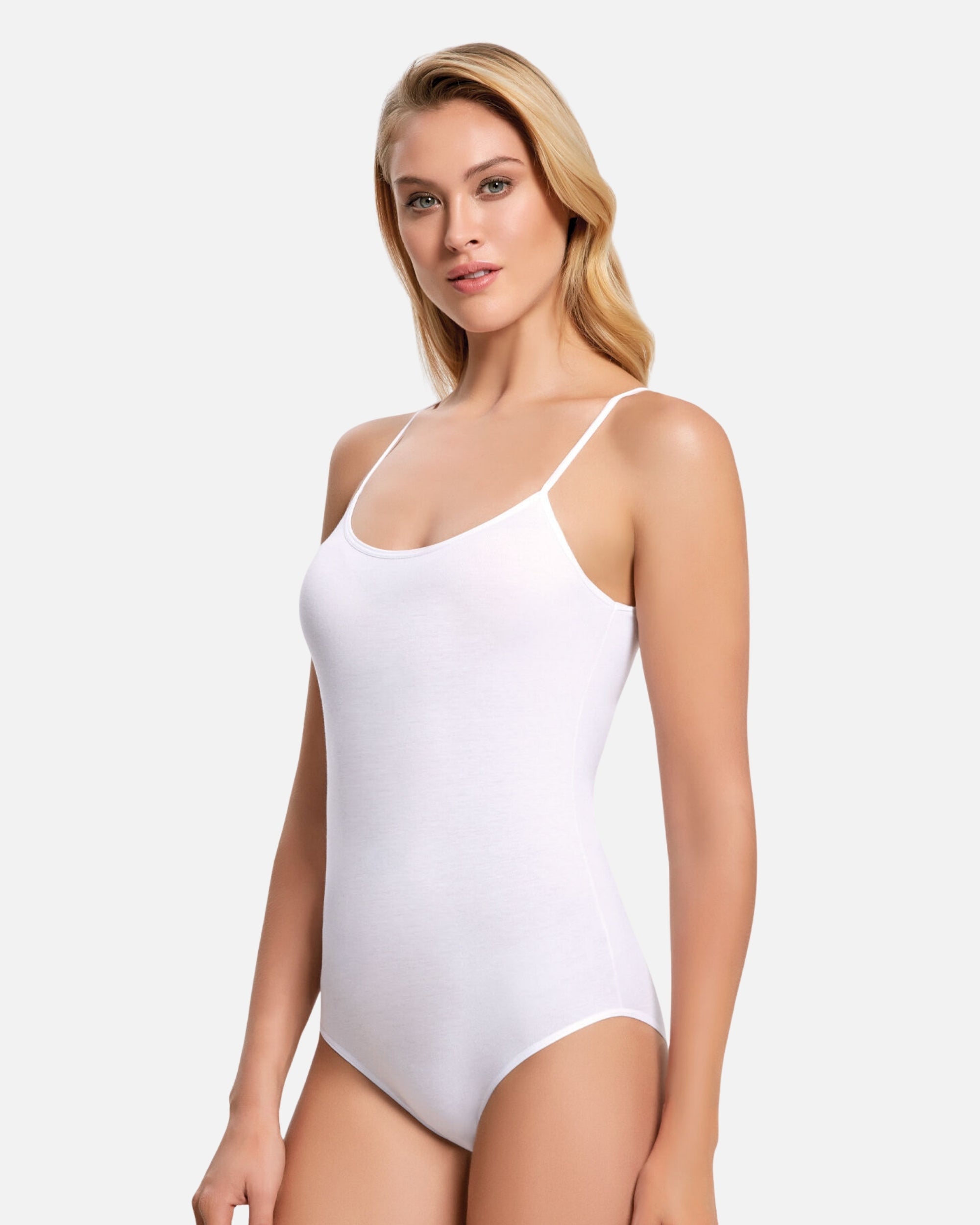 Kadın İnce Askılı Çıtçıtlı Basic Badi 249