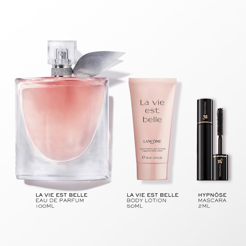 Lancome La Vie Est Belle EDP 100 ml + Hypnose Maskara + Body Lotion 50 ml Kadın Parfüm Seti