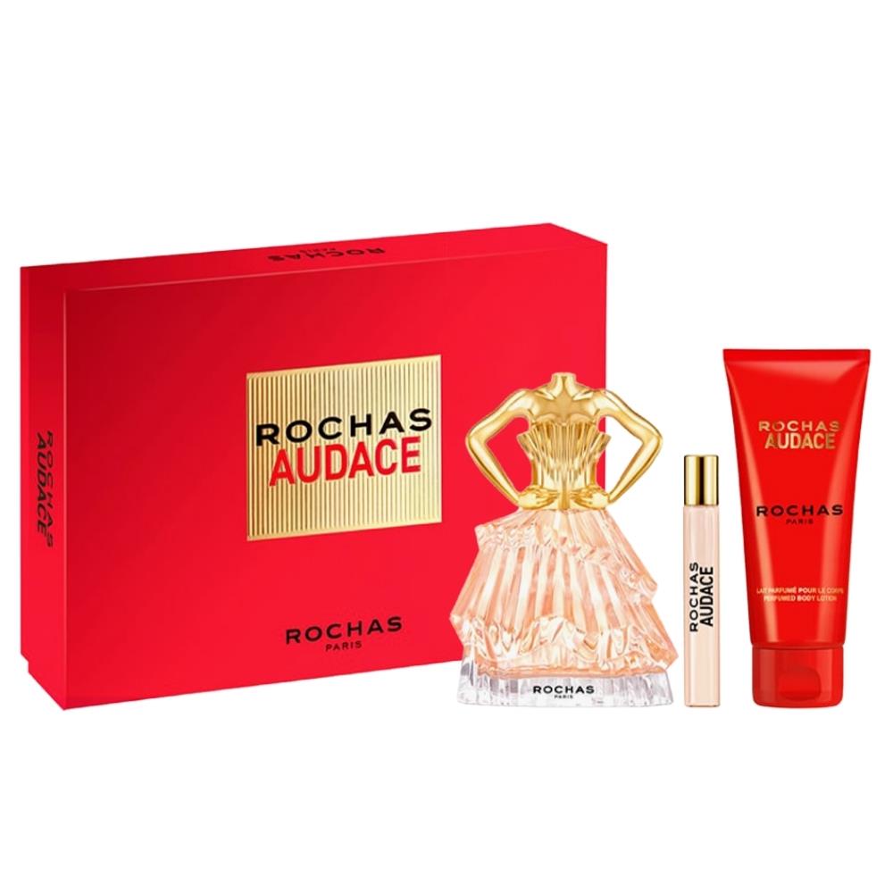 Rochas Audace EDP 90 ml+EDP 7,5 ml+Perfumed Body Lotion 100 ml Kadın Parfüm Seti