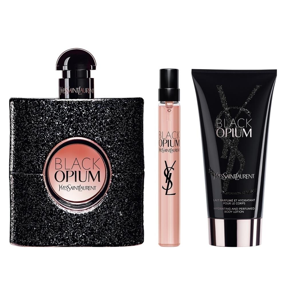 Yves Saint Laurent Black Opium EDP 90 ml + 10 ml + 50 ml Body Lotion Kadın Parfüm Seti